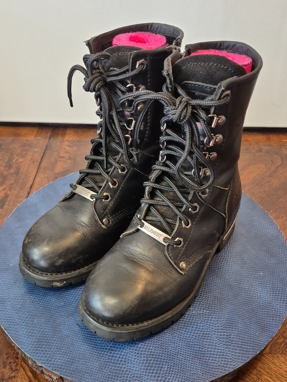 Xelement 'Vigilant' Leather Logger Motorcycle Boots. Heavy Dutysz.7/7.5(#2098Sh)
